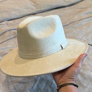 Cream Wide Brim Hat